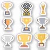Trophy Stickers Aufkleber (Vorderseite)