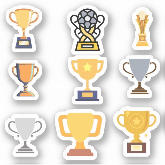Trophy Stickers Aufkleber (Vorderseite)
