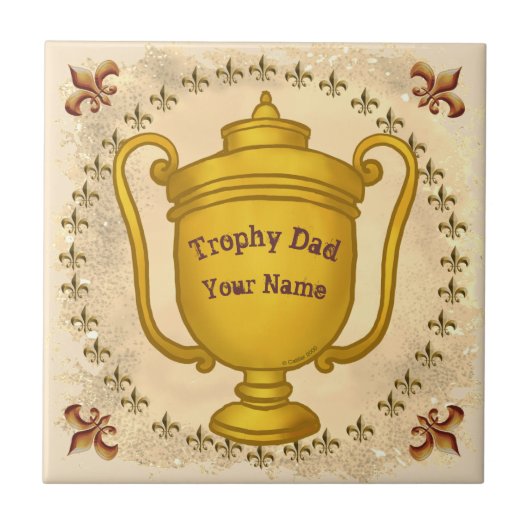 Trophy Vater Fliese (Vorderseite)