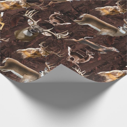 Trophy Whitetail Bucks Geschenkpapier (Ecke)