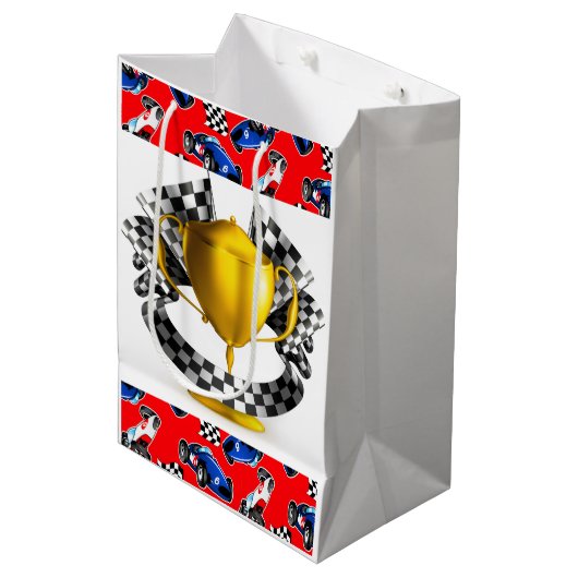 Trophy Winner Mittlere Geschenktüte (Vorderseite Schrägansicht)