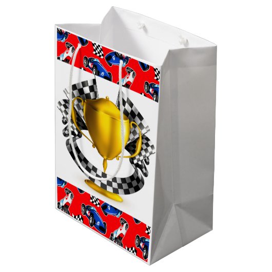 Trophy Winner Mittlere Geschenktüte (Rückseite Schrägansicht)