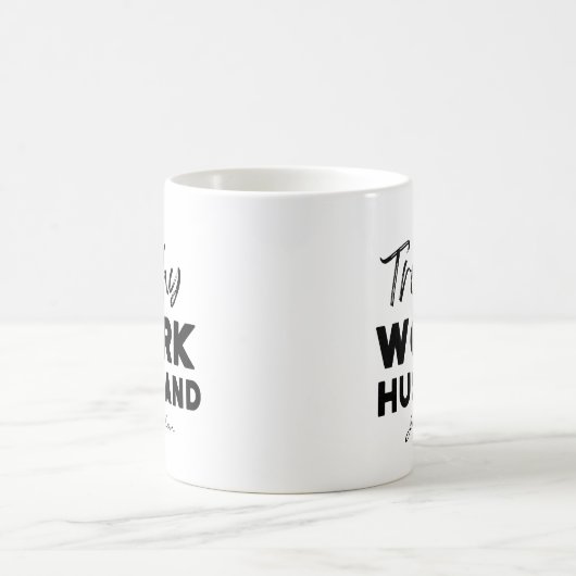 Trophy Work Husband Funny Office Personalized Kaffeetasse (Mittel)