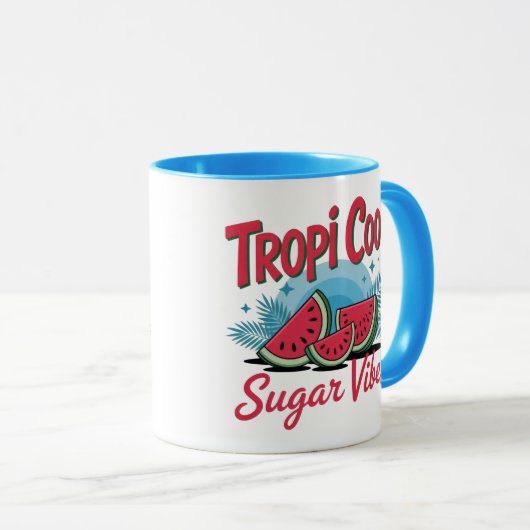 Tropi Cool Sugar Vibes  Tasse (VorderseiteRechts)