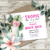 Tropic Beach Junggeselinnen-Abschied und Itinerary Einladung