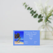 Tropic Breeze Business Card Visitenkarte (Stehend Vorderseite)