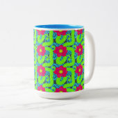 Tropic Floral Print Tasse (VorderseiteRechts)