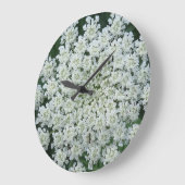 Tropic Flower Wall Clock Große Wanduhr (Winkel)