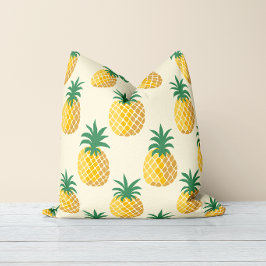 Tropic Gold Ananas Yellow Hues Kissen