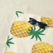 Tropic Gold Ananas Yellow Hues Strandtuch (Beispiel)