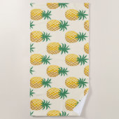 Tropic Gold Ananas Yellow Hues Strandtuch (Vorderseite)