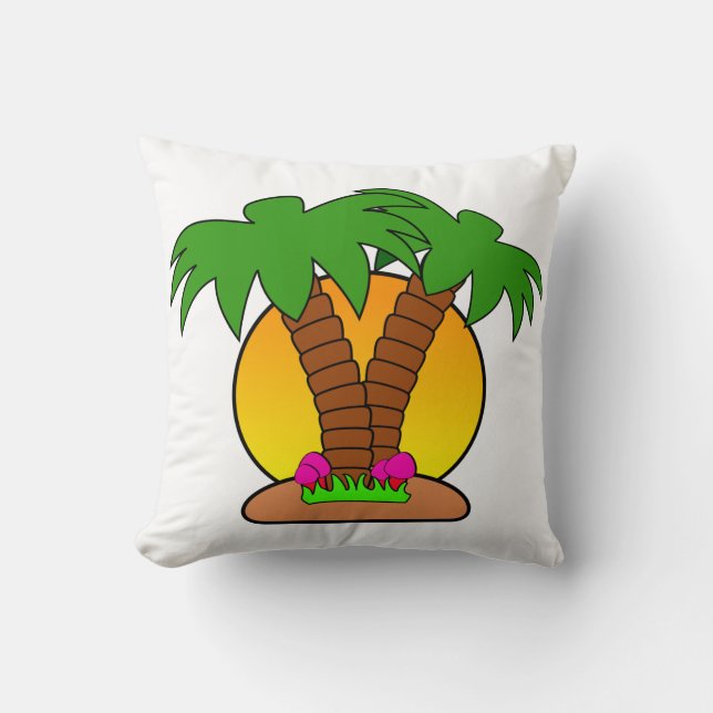 Tropic Island Throw Kissen (Vorderseite)