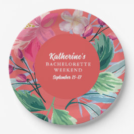 Tropic like its hot orange tropical bachelorette  pappteller