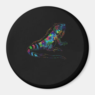 Tropic Reptile Zoo Hühnergeschenk Iguana Premium Magnet