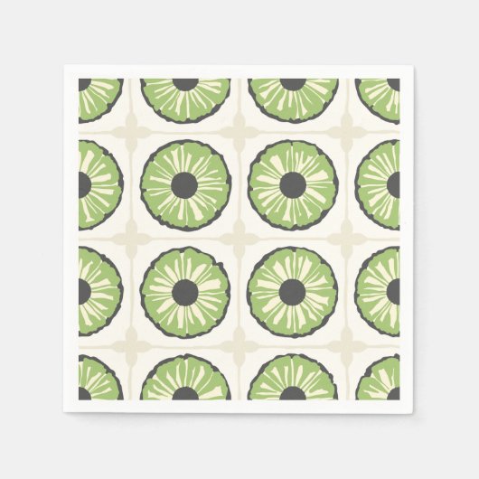 Tropic Slice Leafy Green Serviette (Vorderseite)