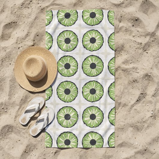 Tropic Slice Leafy Green Strandtuch