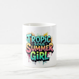 Tropic Soul Sommer Girl Graffiti Tasse