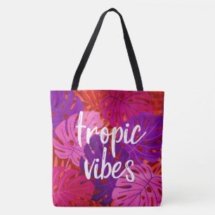 Tropic Vibes Hawaiian Monstera Leaf Tropische Wärm Tasche