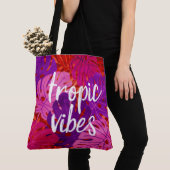 Tropic Vibes Hawaiian Monstera Leaf Tropische Wärm Tasche (Von Nahem)