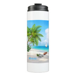Tropica Beach Personalisiert Thermal Tumbler Thermosbecher