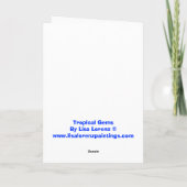 Tropica Gemis Grußkarte Karte (Rückseite)