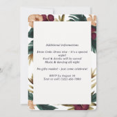 Tropical 30. Geburtstag Einladung mit Foto (Rückseite)