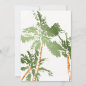 Tropical 50 & fabelhafte Palmen Geburtstagsparty Einladung (Rückseite)