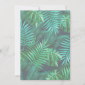 Tropical 50. Geburtstagsparty Einladung (Rückseite)