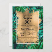 Tropical 50. Geburtstagsparty Einladungen (Vorderseite)