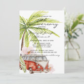 Tropical 50 Jahre Jahreshälfte Einladung zur Hochz (Stehend Vorderseite)