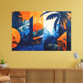 Tropical abstract 004 leinwanddruck (Insitu (Wohnzimmer))