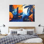 Tropical abstract 004 leinwanddruck (Insitu (Schlafzimmer))