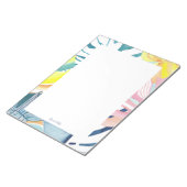 Tropical Abstract Art Personalized Stationery Notizblock (angewinkelt)