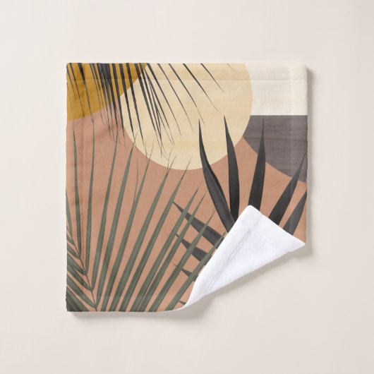 Tropical Abstrakt Palm Oasis #1 #tropical #decor Badhandtuch Set (Waschlappen)
