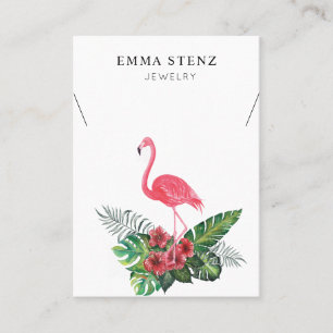 Tropical Accent Necklace Juwelier Display Card Visitenkarte