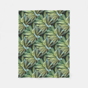 Tropical Agave Art Fleecedecke