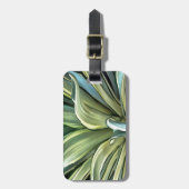 Tropical Agave Art Gepäckanhänger (Vorderseite vertikal)