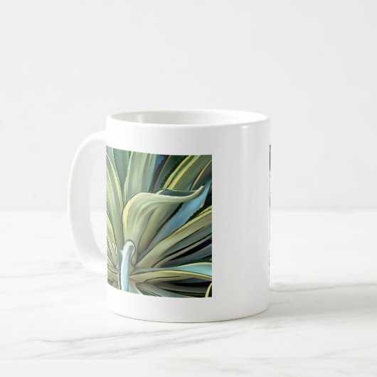 Tropical Agave Art Kaffeetasse (Vorderseite Links)