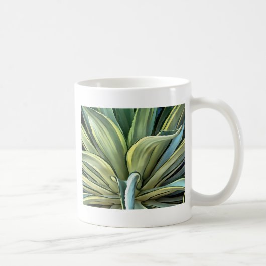 Tropical Agave Art Kaffeetasse (Rechts)