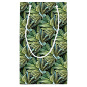 Tropical Agave Art Kleine Geschenktüte (Rückseite)