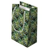 Tropical Agave Art Kleine Geschenktüte (Rückseite Schrägansicht)