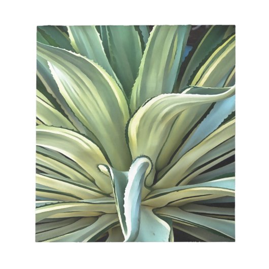 Tropical Agave Art Notizblock (Vorderseite)