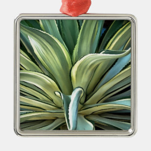 Tropical Agave Art Ornament Aus Metall