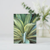 Tropical Agave Art Postkarte (Stehend Vorderseite)