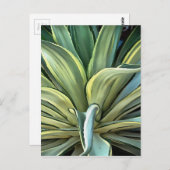 Tropical Agave Art Postkarte (Vorne/Hinten)