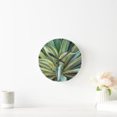 Tropical Agave Art Runde Wanduhr (Zuhause)
