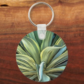 Tropical Agave Art Schlüsselanhänger (Vorderseite)