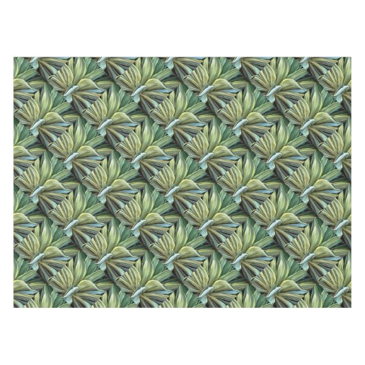 Tropical Agave Art Tischdecke (Vorderseite (Horizontal))