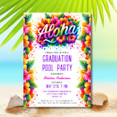 Tropical Aloha Abschluss Pool Party Einladung