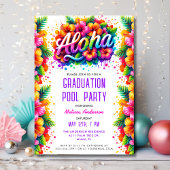 Tropical Aloha Abschluss Pool Party Einladung